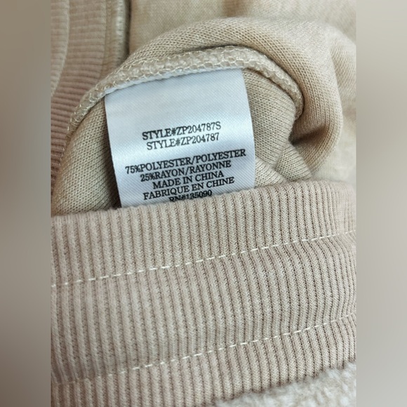 Z Supply Lazy Days Fleece Lounge Joggers Birch Size S Small NWT - Picture 8 of 8